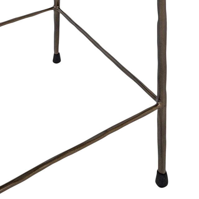 2020s Iron & Hide Counter Stool For Sale - Image 5 of 5