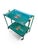Folding Green Trolley with Floral Decor, 1960s-1970s For Sale - Image 12 of 12