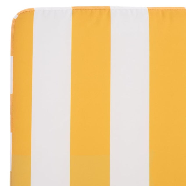 Gillian Chaise Lounge, Heather Tan/Yellow Stripe For Sale In Philadelphia - Image 6 of 12