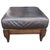 Wood Vintage Classic Comfort & Robust, Rustic Design of Vintage Cibola Full Grain Italian Leather Armchair & Ottoman For Sale - Image 7 of 12