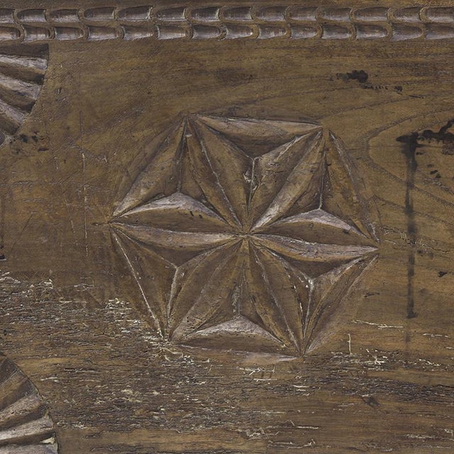 Large Antique Rustic Farmhouse Chest, 1700s For Sale - Image 9 of 16
