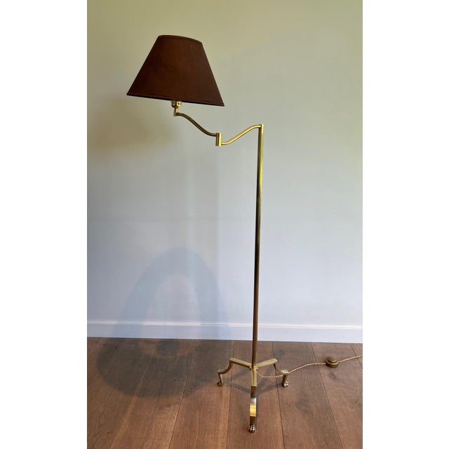 Metal Reading Lamp With Claw Feet in the Style of Maison Jansen For Sale - Image 7 of 12