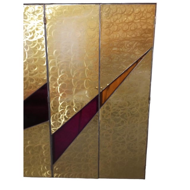 Sculptural 4-Door Wardrobe with Glass Shelves, Italy, 1970s-1980s For Sale - Image 9 of 17