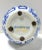 1980s Vintage Blue & White Chinoiserie Porcelain Tea Jar With Metal Lid For Sale - Image 5 of 7