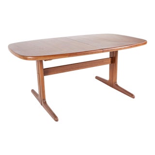 Dyrlund Style Mid Century Teak Dining Table For Sale