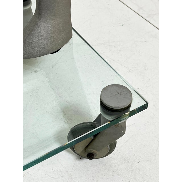 Postmodern C. 1980s Postmodern Franco Raggi for Fontana Arte Drinks Trolley / Bar Cart For Sale - Image 3 of 8