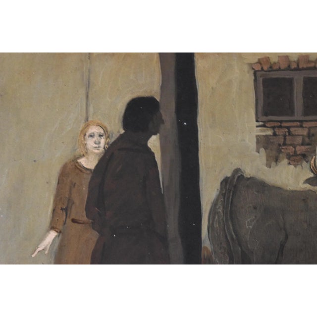 Mid-Century Paolo Dal Fabbro Oil Painting For Sale - Image 4 of 9