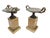 Mid 19th Century Pair of 19th-Century Bronze Tazzas Featuring Gilt Snake Handles and Siena Marble Stands For Sale - Image 5 of 16