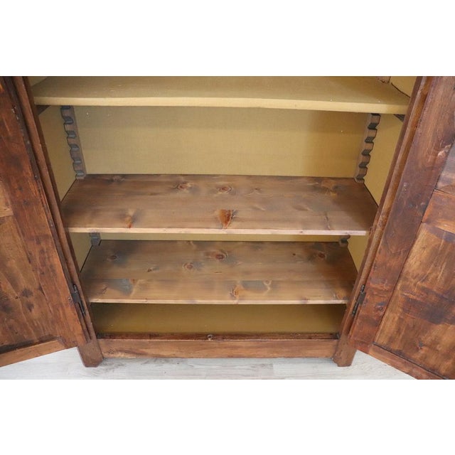 Antique Wardrobe in Poplar Wood, 1800s For Sale - Image 5 of 18