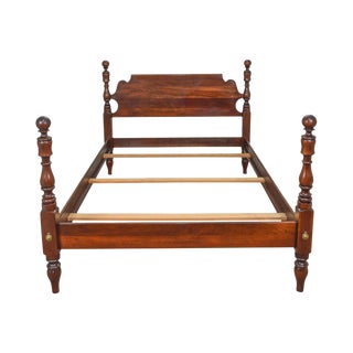Statton Old Towne Cherry Traditional Full Size Cannonball Poster Bed For Sale