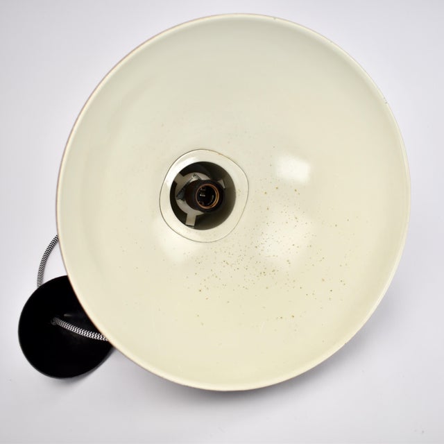Mid 20th Century Midi Bunker Fog & Mørup Pendant Light by Jo Hammerborg in Chocolate Brown For Sale - Image 10 of 17
