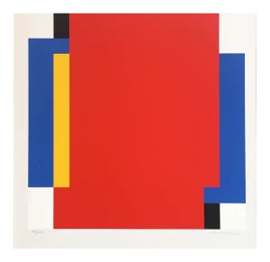 Jo Niemeyer, Abstract Composition, 1980s, Screenprint