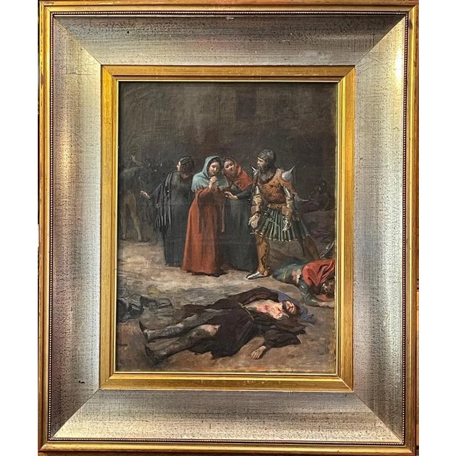 Murder of Filippo Strozzi, 19th Century, Oil on Canvas, Framed For Sale - Image 8 of 8