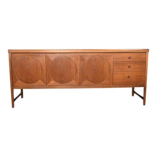 Mid 20th Century Nathan Furniture "Circle" Credenza in Teak #1, Attributed For Sale