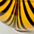 Glass Mid-Century Hollywood Regency Boho Chic Polish Hand Blown Glass Tiger Striped Encased Bowl, Murano Style For Sale - Image 7 of 12