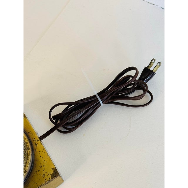 Brass Vintage 1950s Brass 4-Light Column Style Table Lamp For Sale - Image 8 of 10