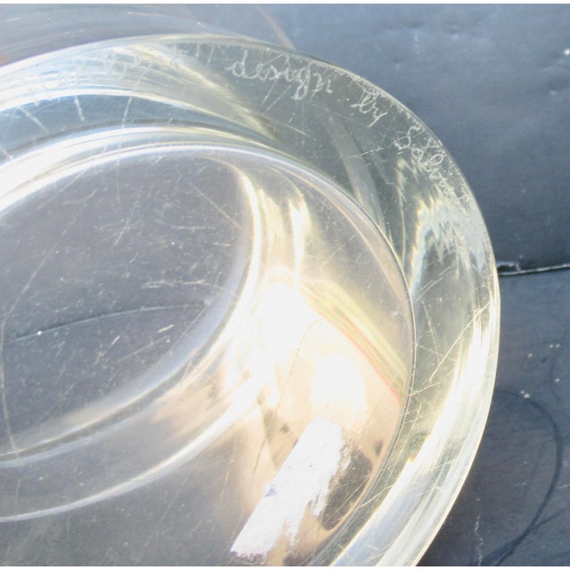 Glass Salviti Crystal MCM Bowl for Albert Herbert Design Circa 60s For Sale - Image 7 of 11
