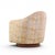 Mid 20th Century Milo Baughman for Thayer Coggin Mid Century Walnut Base Swivel Lounge Chair For Sale - Image 5 of 10