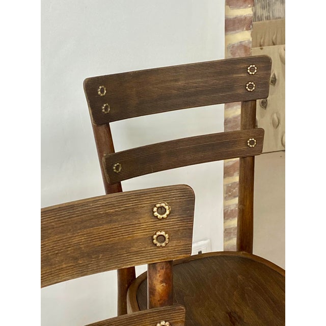 Vintage Model No. 651 Beechwood Chairs by Michael Thonet for Thonet, 1939, Set of 4 For Sale - Image 11 of 18