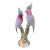 Renato Anatra Murano Glass Cockatoo Sculpture in Pink & Opalescent. Circa 1970's For Sale
