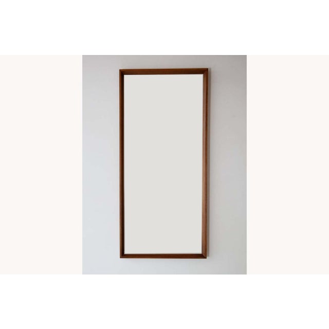 1960s Vintage Danish Wall Mirror in Teak, 1960s For Sale - Image 5 of 5