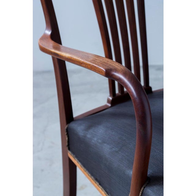 Wood Lounge Chair attributed to Ole Wanscher For Sale - Image 7 of 16