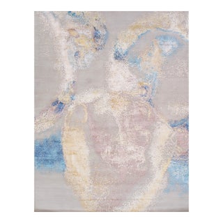 Pasargad Home Modern Abstract Ivory Area Rug, 12' 2'' X 15' 3'' For Sale