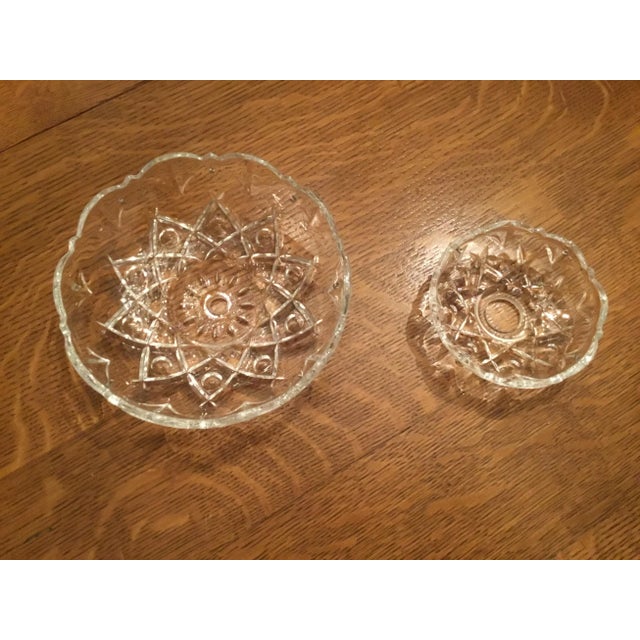 Antique Gold Finish Crystal Chandelier For Sale - Image 4 of 5