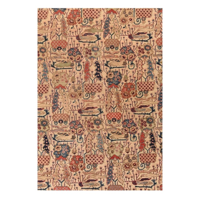 Asian Antique Antique Tabriz Rug 7'8'' X 10'9'' For Sale - Image 3 of 4