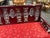 Wood Vintage Chinese Rosewood Three-Seat Sofa With Hand-Carved Dragon Medallions and Red Silk Cushion For Sale - Image 7 of 11