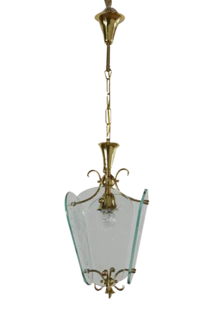 Mid-Century Italian Lantern or Pendant Lamp by Pietro Chiesa for Fontana Arte