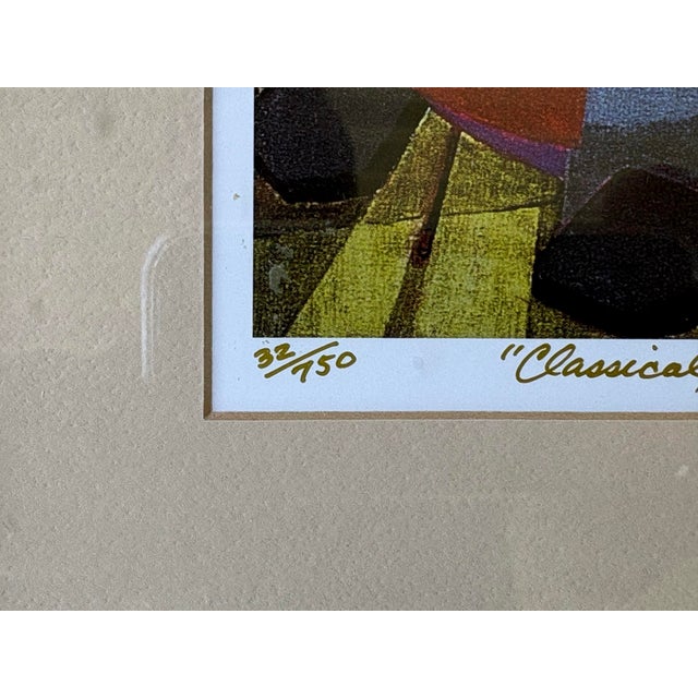 Vintage Signed & Numbered Dorothy De Matteis “Classical/Jazz Musicians” Framed Limited Edition Print For Sale In Orlando - Image 6 of 12