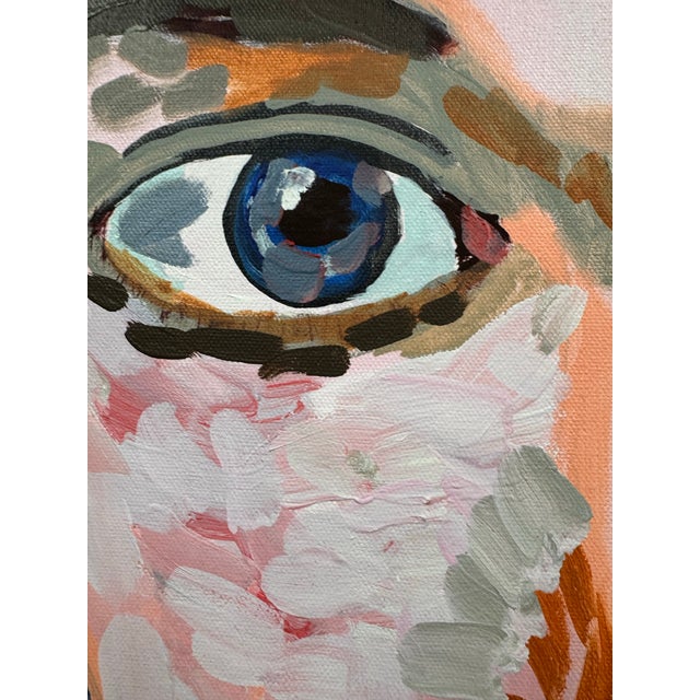 Josh Gipson Contemporary Portrait Painting, Acrylic on Canvas, 36” X 48” For Sale In West Palm - Image 6 of 8