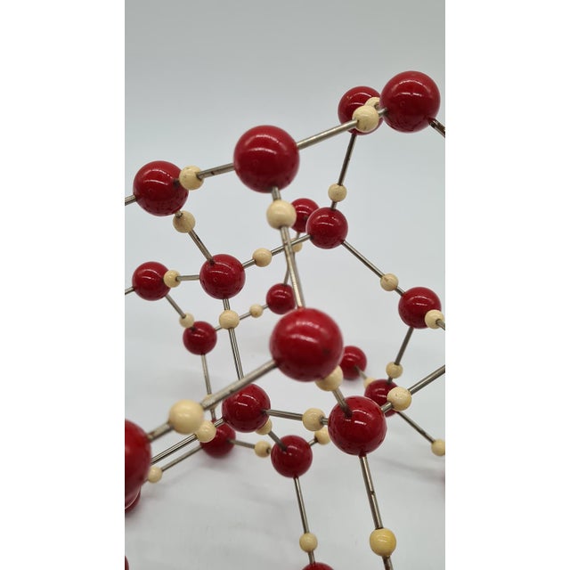 Red Molecular Model of Ice Crystal, 1960s For Sale - Image 8 of 10