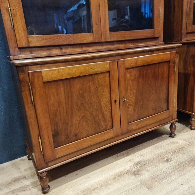 Mid 19th Century Walnut Bookcases, 1840s, Set of 2 For Sale - Image 5 of 14