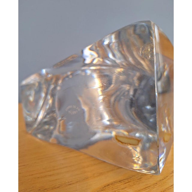Glass Abstract Crystal Sculpture from Ile de France, 1950s For Sale - Image 7 of 9