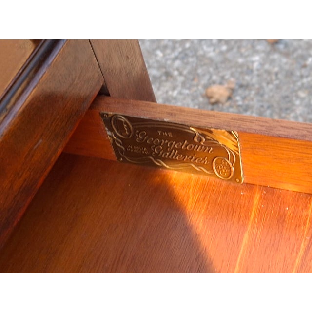 Mid 20th Century Ritter Georgetown Galleries Queen Anne Style Mahogany Tier Side Table Nightstand For Sale - Image 11 of 11