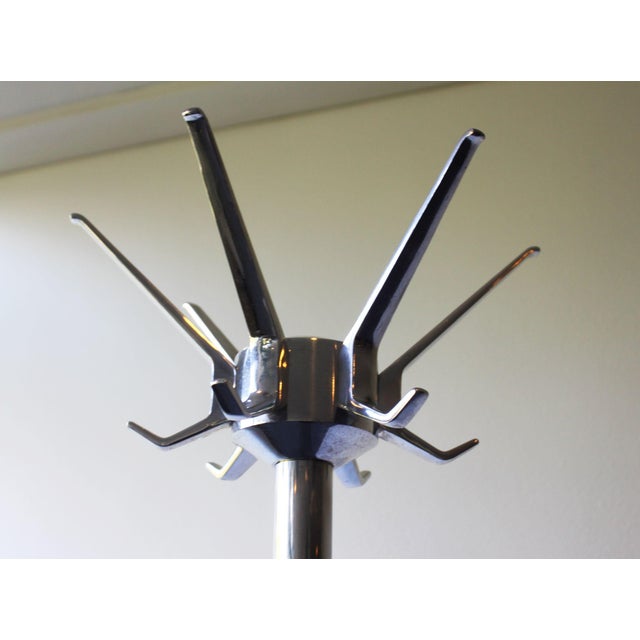 Modern Chromed Metal Coat Rack, 1970s For Sale - Image 3 of 7