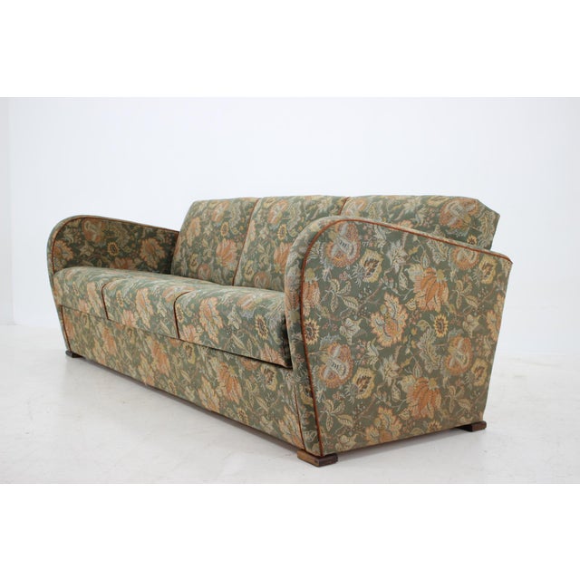3-Seat Sofa by Jindřich Halabala, 1930s For Sale - Image 11 of 14