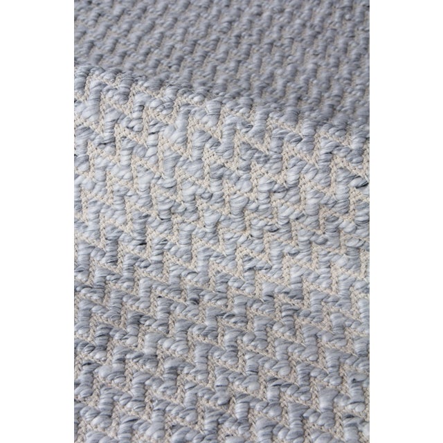 Not Yet Made - Made To Order Witten Flatweave Polyester/Cotton Light Gray Rug-10'x14" For Sale - Image 5 of 9