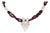 18th Century Artifact Mogul Estate Rock Crystal Ram Head Amulet and Garnet Beads Necklace For Sale