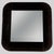 Black Square Mirror, 1980s For Sale - Image 9 of 9
