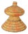 Vintage Artisanal African Hand Woven Pedestal Bowl With Lid/Sold For Sale