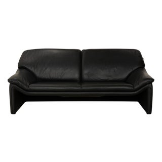 Atlanta 3-Seater Sofa in Black Leather from Laauser For Sale