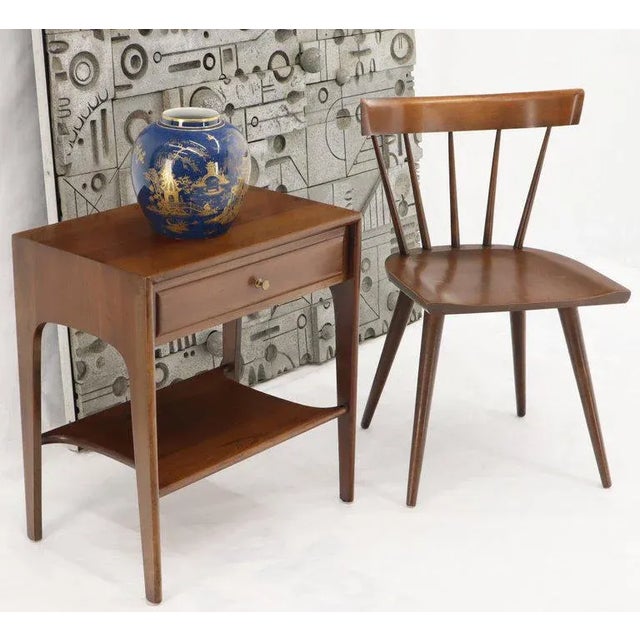 Mid-Century Modern Solid Cherry One Drawer End Table Nightstand Mid-Century Modern For Sale - Image 3 of 11