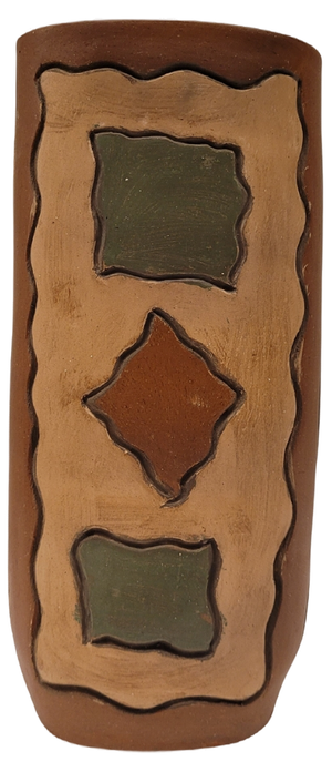 French Brown Ceramic Vase