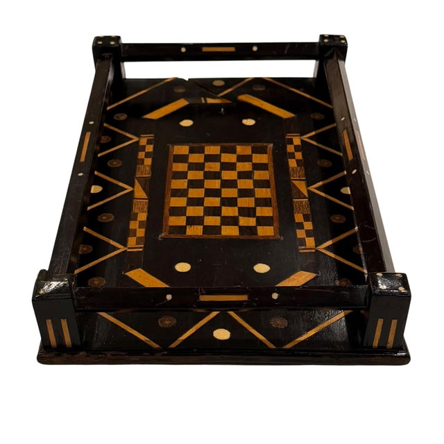 Late 19th Century Late 19th Century Inlaid Italian Games Tray For Sale - Image 5 of 8