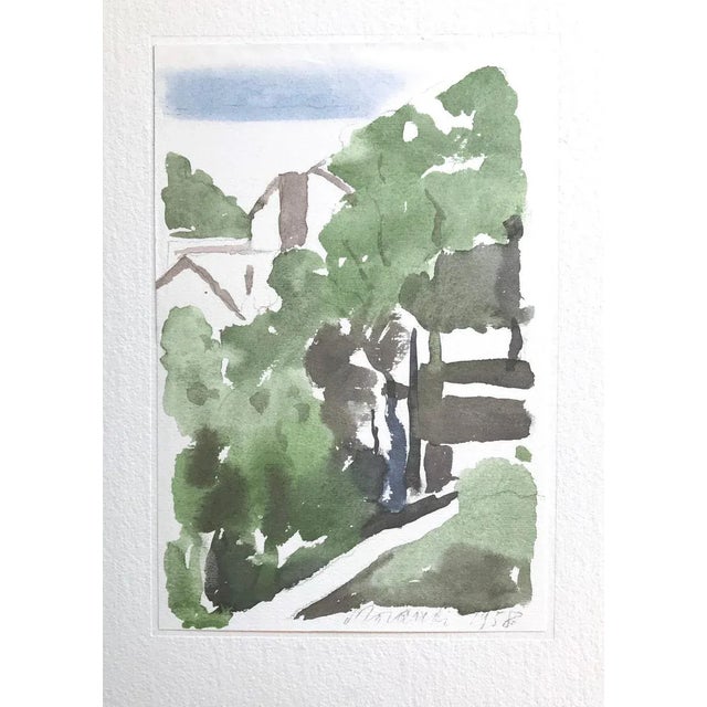 Landscape - Vintage Offset Print after Giorgio Morandi - 1973 1973 For Sale - Image 4 of 4