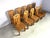 Wood Pine Wood Dining Chairs from Effezeta, Italy, 1970s, Set of 10 For Sale - Image 7 of 10