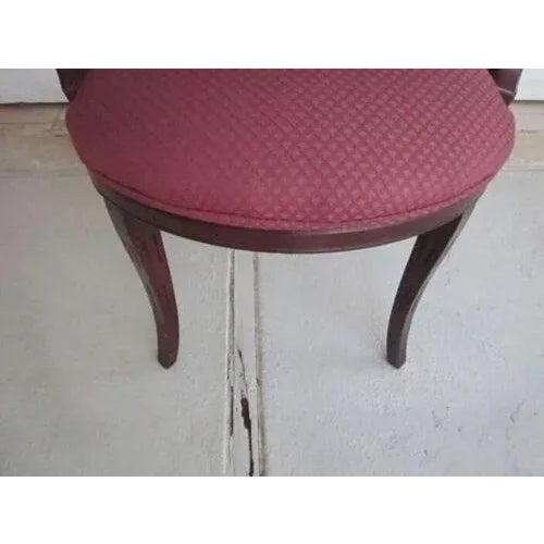 1980s Italian Style Grotto Clamshell Burgundy Armchairs - Set of 2 For Sale In Naples, FL - Image 6 of 11